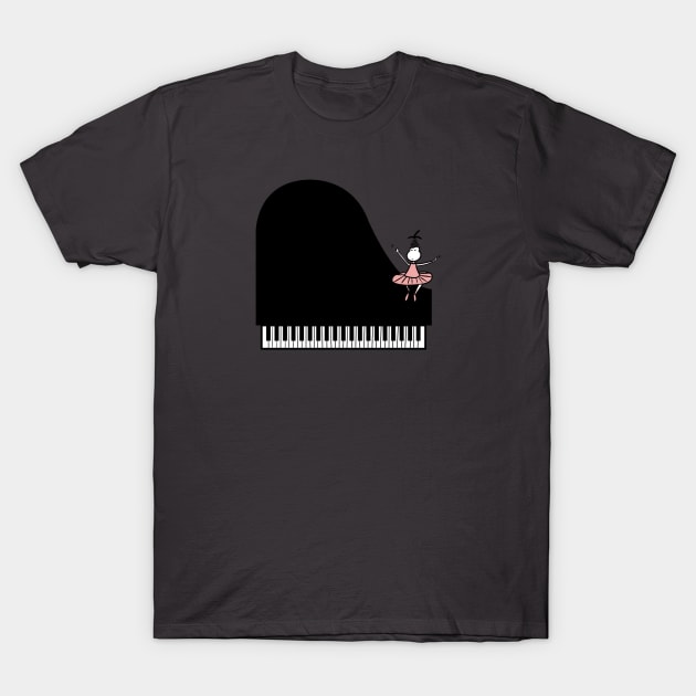 Dancing piano T-Shirt by Guastevi